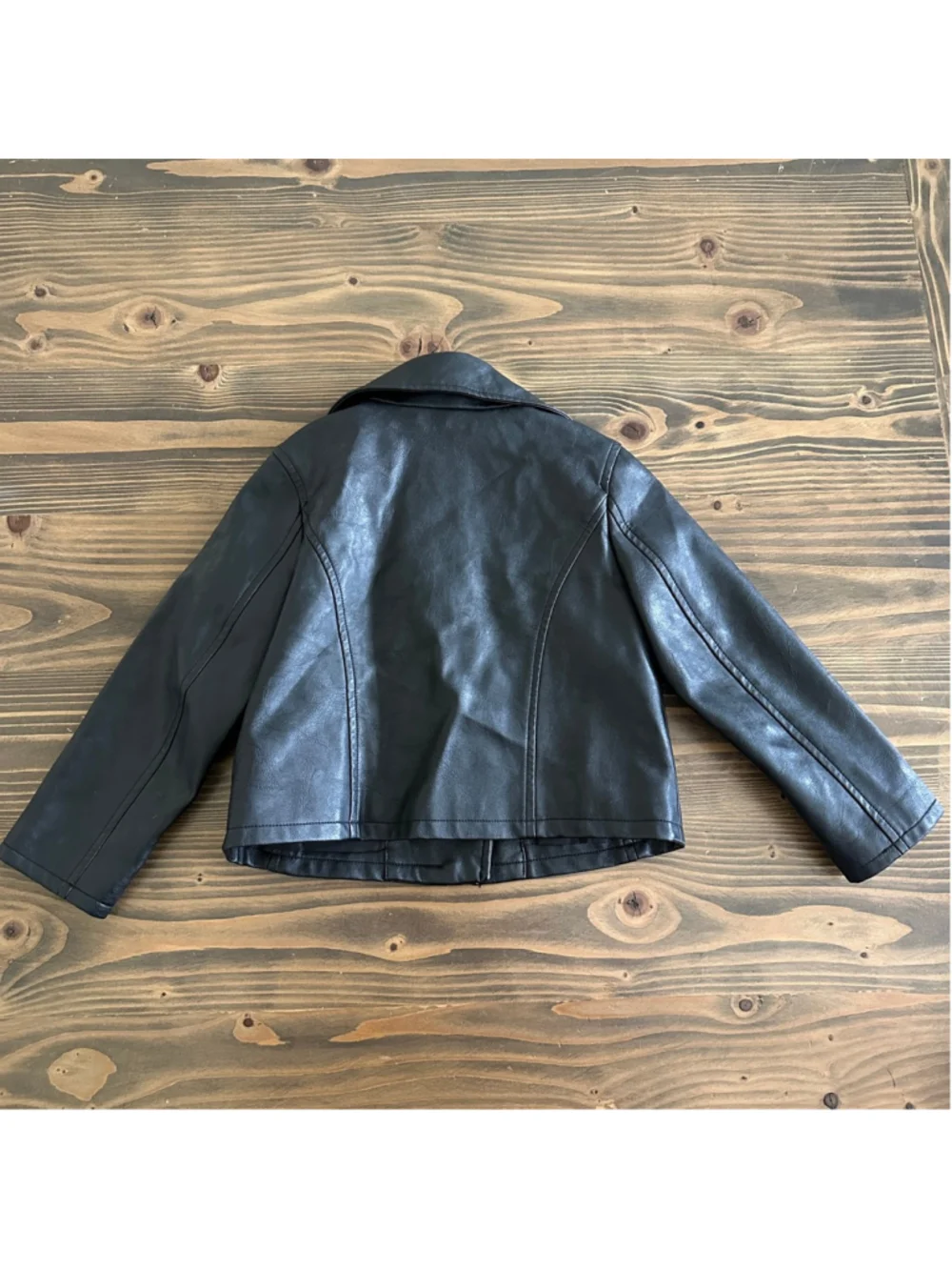 Baby Gap Faux Leather Moto Jacket 3M Black Biker Jacket Baby Girl